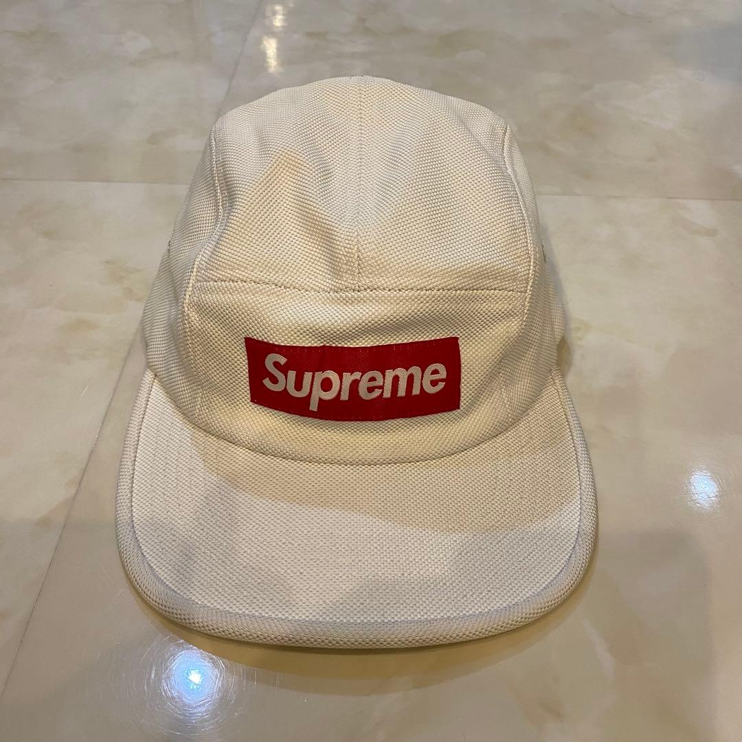 Supreme - Pique Knit Camp Cap 白