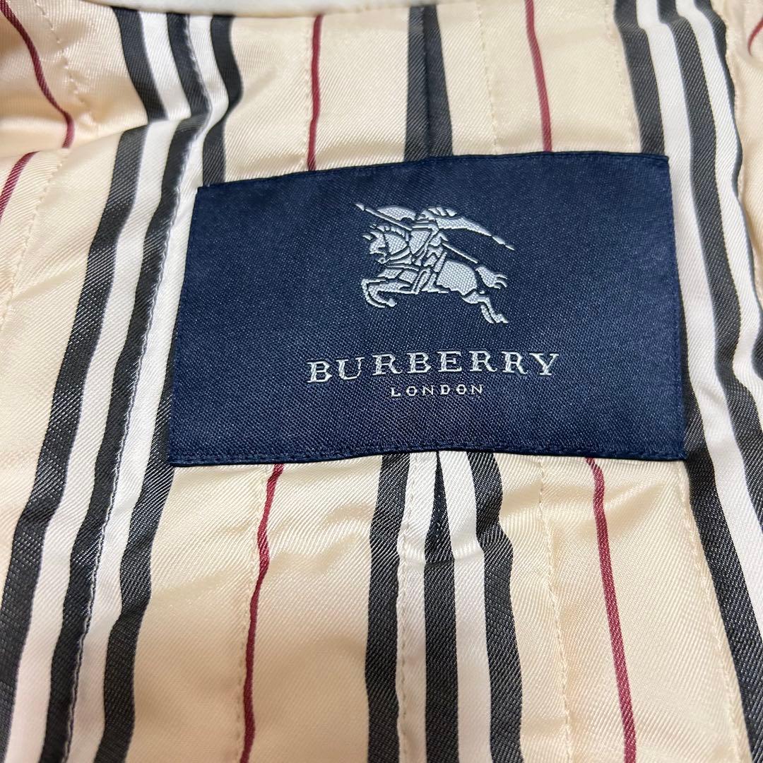 BURBERRY LONDON ショートコート アイボリー　裏地キルティング