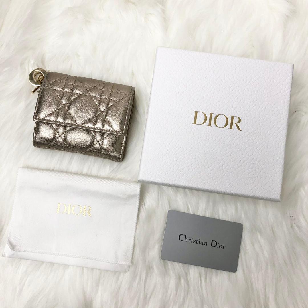 【せいか】Dior 三つ折り財布 レディディオール ロータスウォレット