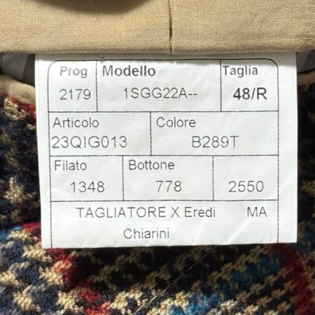 美品 TAGLIATORE タリアトーレ テーラードジャケット チェック M~L