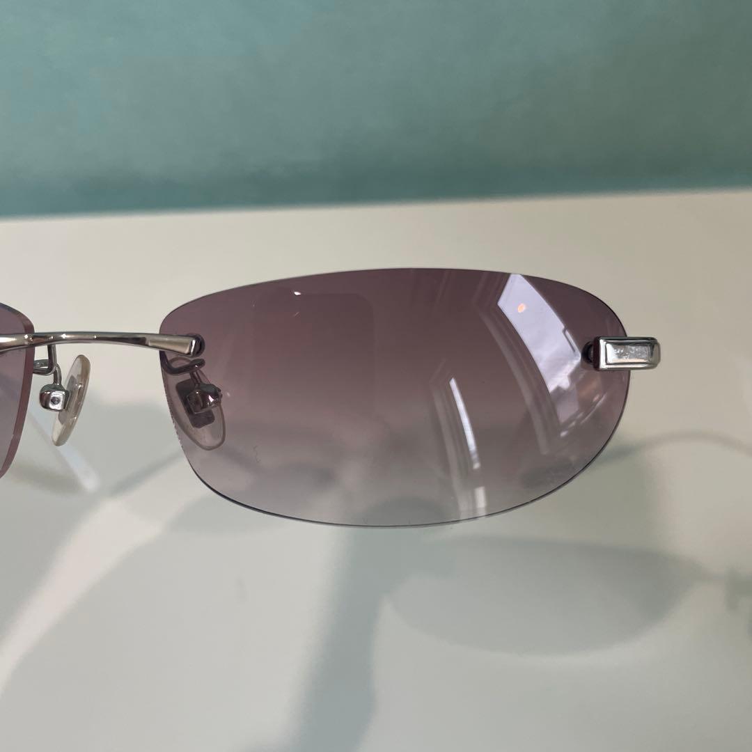 MIU MIU サングラス　紫色レンズ メタルフレーム ケース付き