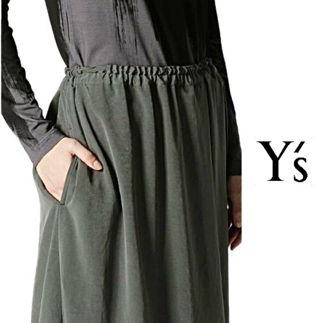 Y'sワイズ2-WAYSKIRTPANTSアシメントリースカートパンツmi020