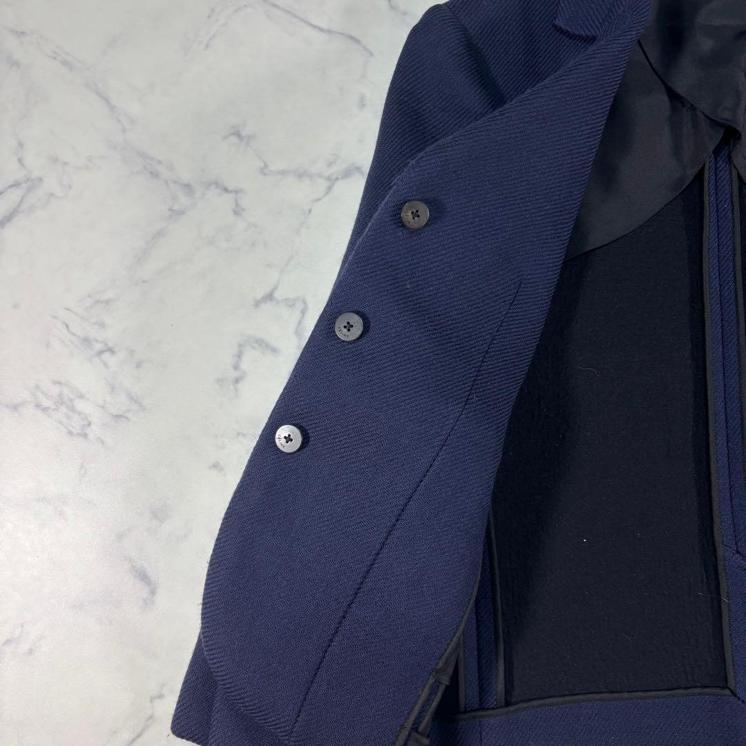 CELINE フィービー期 比翼 ミニマル テーラードジャケット ネイビー 36