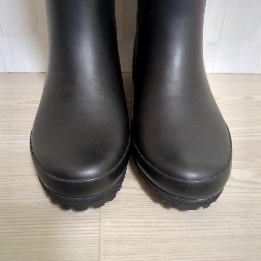 AIGLE 長靴 ラバーブーツ スノーブーツ ボア ブラック 23.0cm
