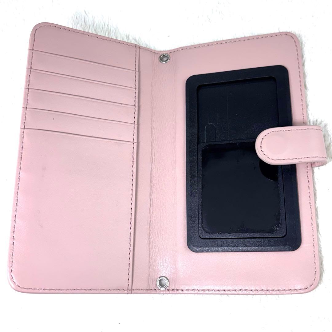 【極美品】サロンドアルファード スマホケース スワロフスキー 手帳型 スマイル