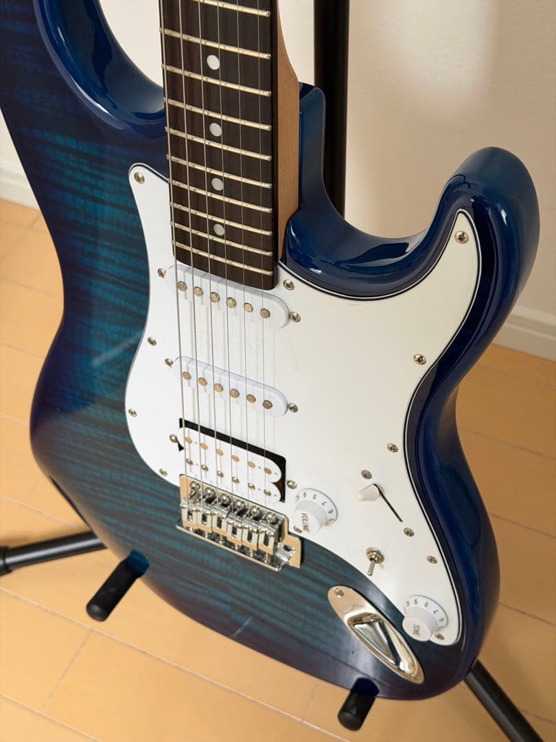BUSKER'S エレキギター フレイムメイプル