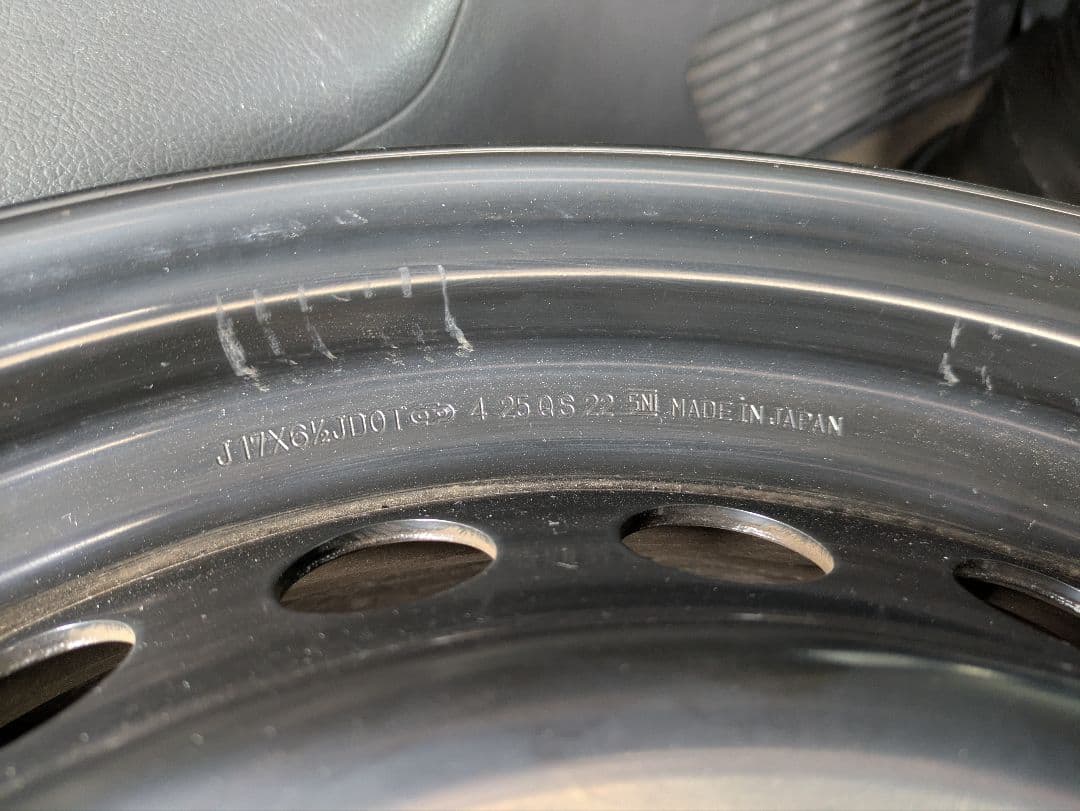 60系プリウス純正17インチ スチールホイール、ホイールキャップセット