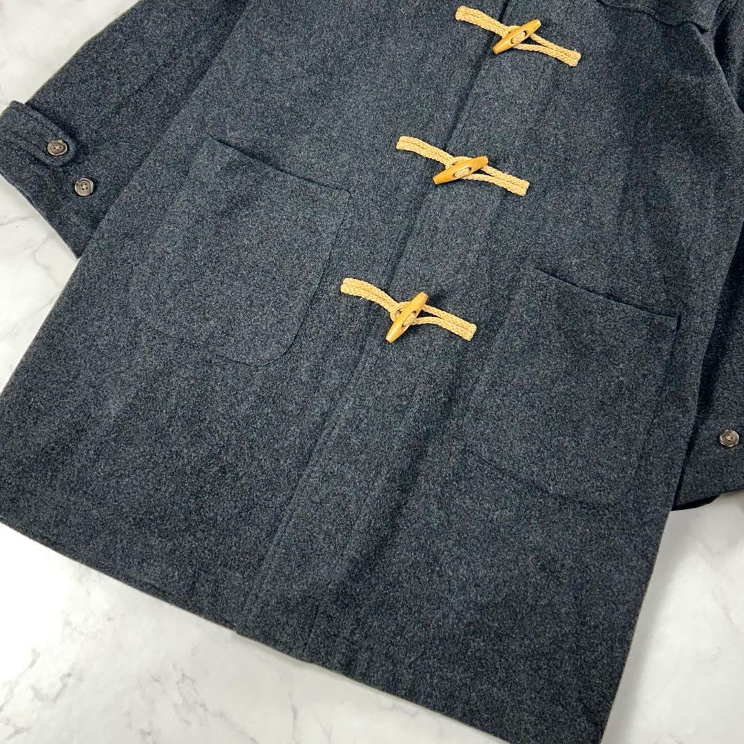 定番人気✨ ポロラルフローレン ダッフルコート グレー ウール 軽量 大きめ L