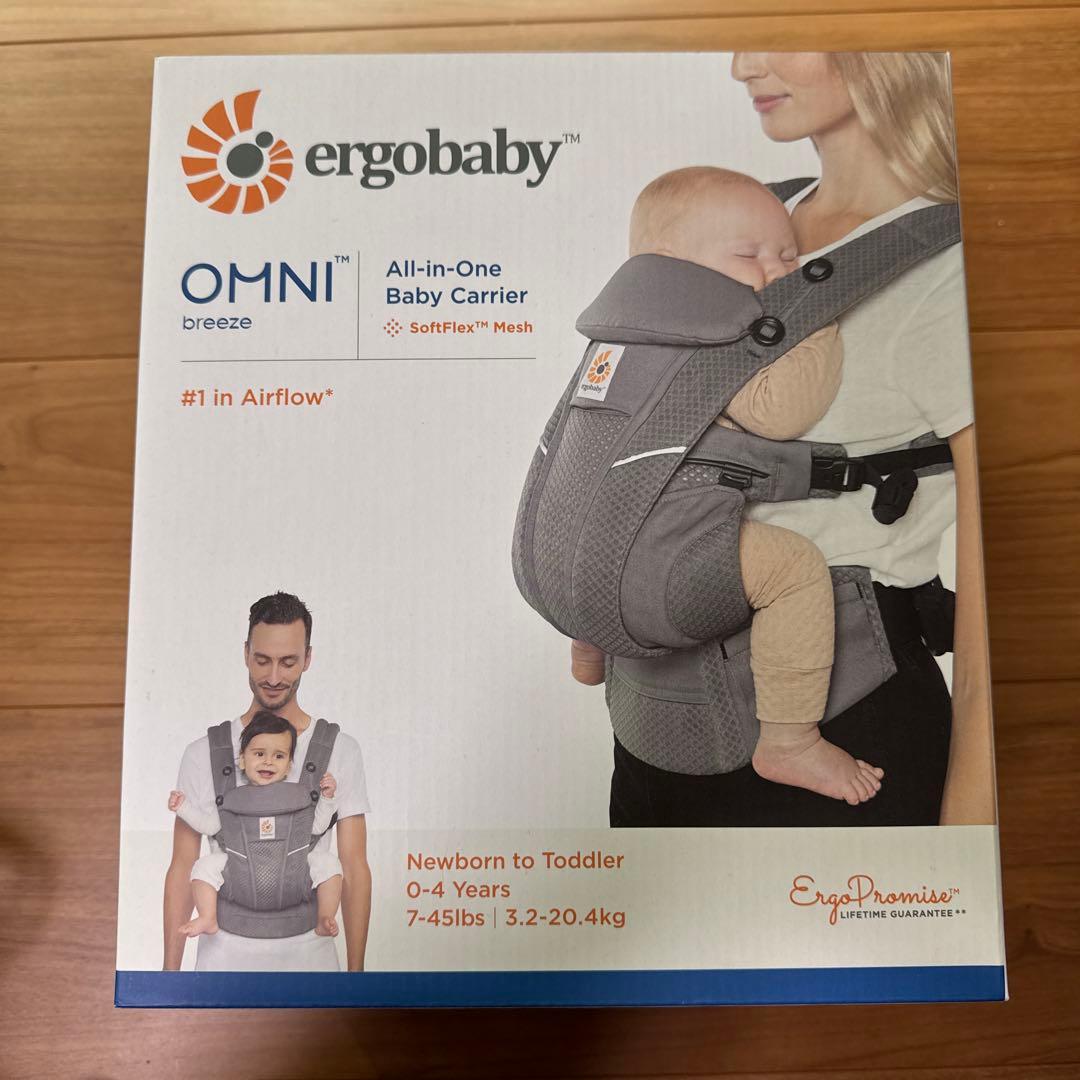 美品 エルゴ ergobaby OMNI Breeze グラファイトグレー