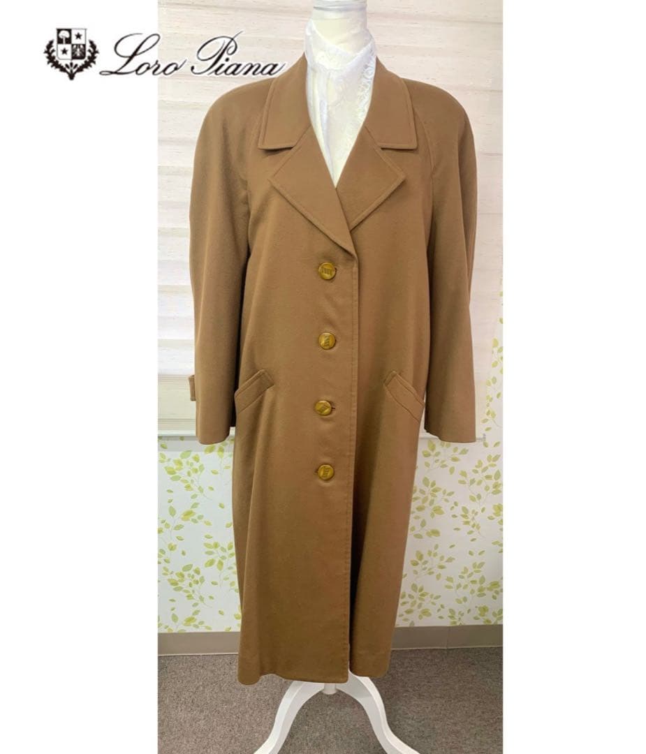 【値下げ‼️美品】Loro Piana カシミヤ100% ロングコート名前刺繍あり