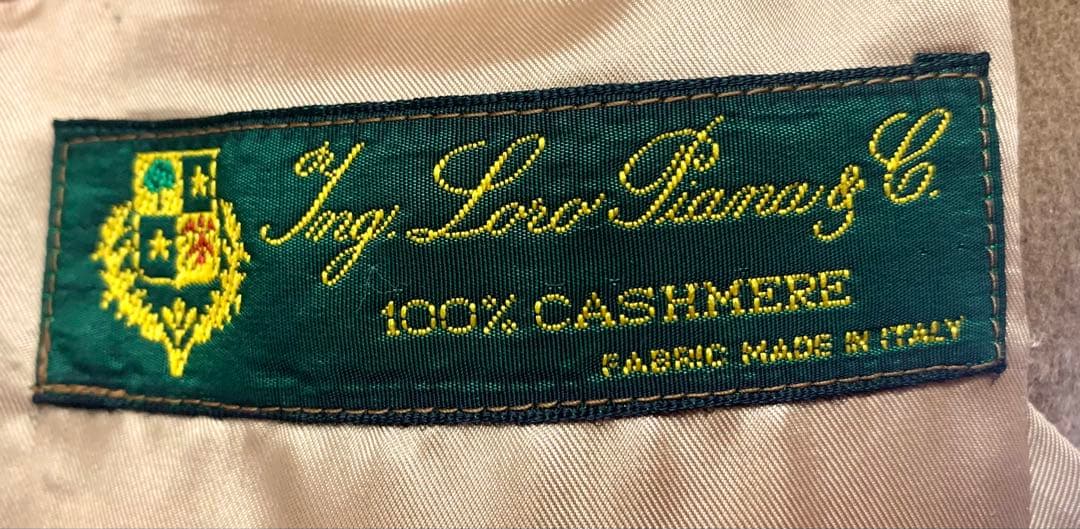 【値下げ‼️美品】Loro Piana カシミヤ100% ロングコート名前刺繍あり
