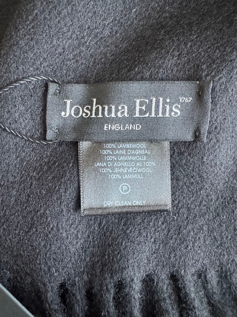 Joshua Ellis ブラックマフラー　新品　ジョシュアエリス　ストール