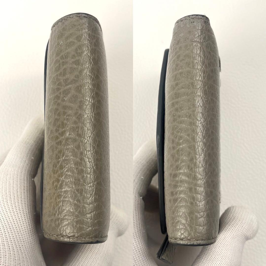 Maison Margiela 二つ折り財布 ステッチ コンパクト レザー