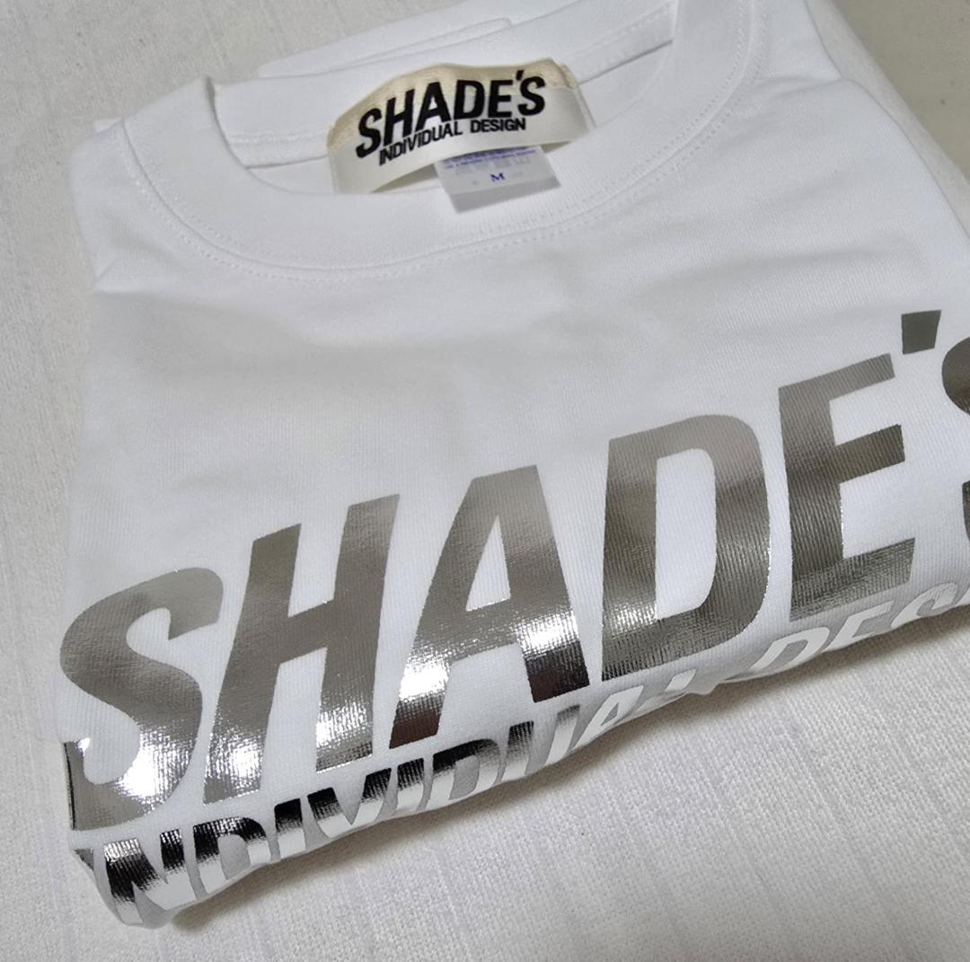 SHADE'Sシェイズ/白x銀箔プリント デッドストック/L