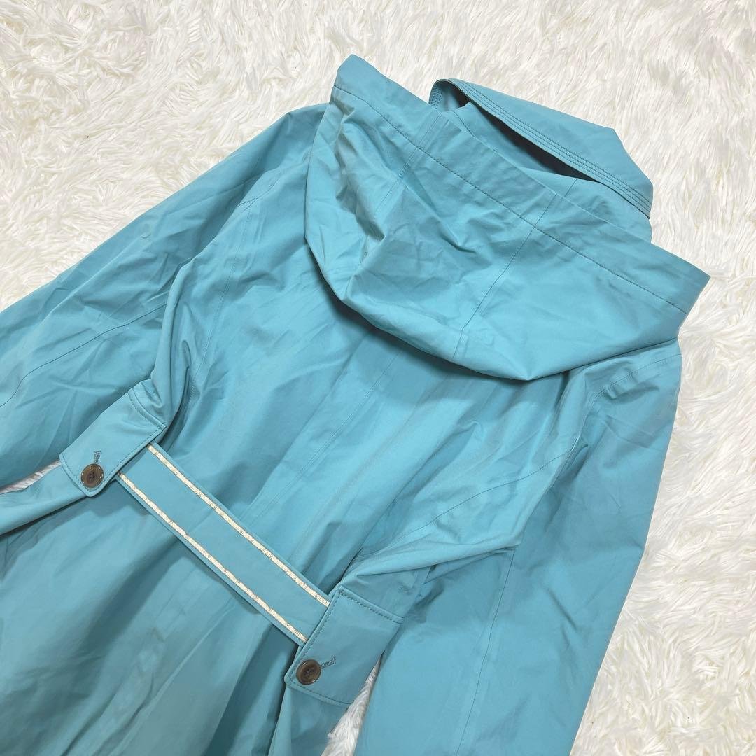 美品✨アマカ♡トレンチコート ゴアテックス ベルト　裏地ストライプ　38