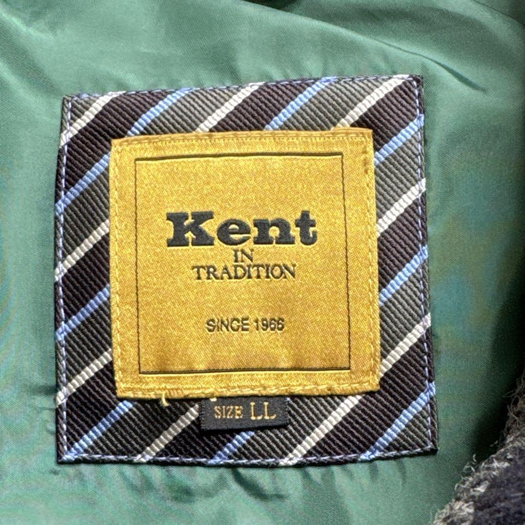 【極美品】KENT ケント　ハリスツイード　ダウンベスト　ヘリンボーン　LL