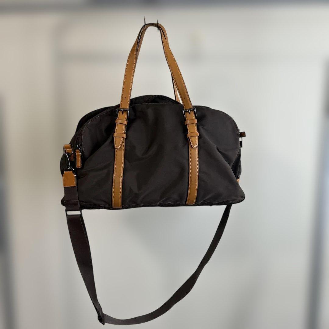 agnès b. ボストンバッグ ブラウン沢山荷物が入ります