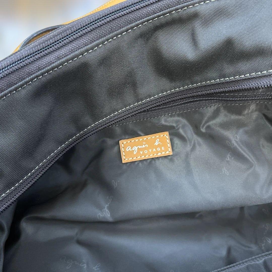 agnès b. ボストンバッグ ブラウン沢山荷物が入ります