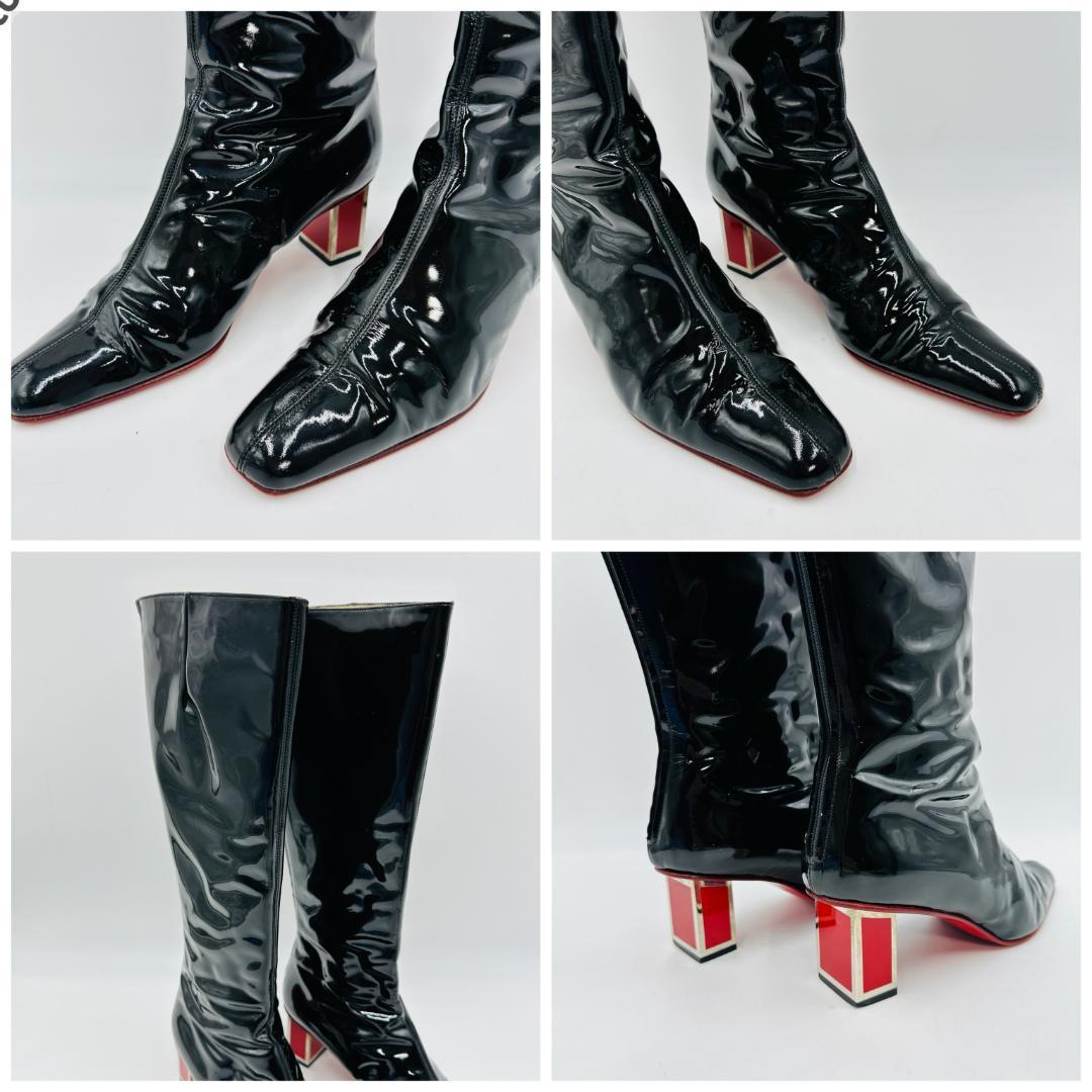 VALENTINO GARAVANI　エナメル　ロングブーツ　サイズ37 ⑤