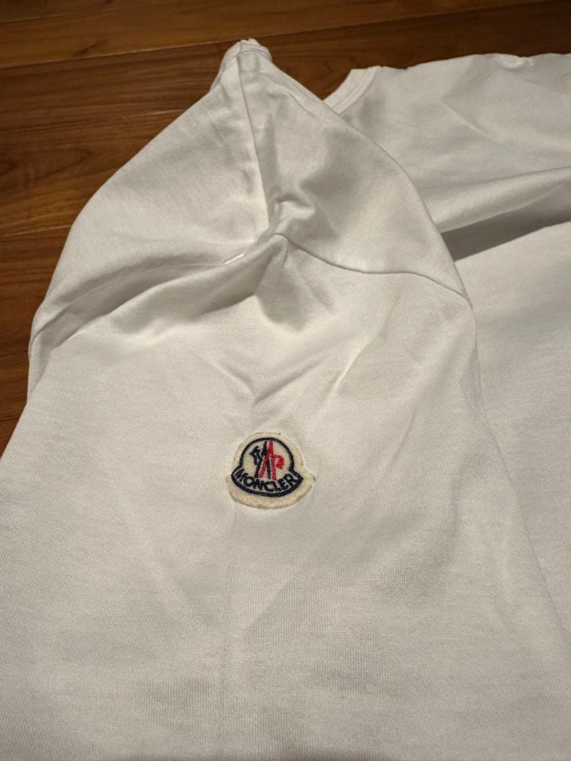 モンクレール　Tシャツ　ホワイト　白　サイズM 国内正規品