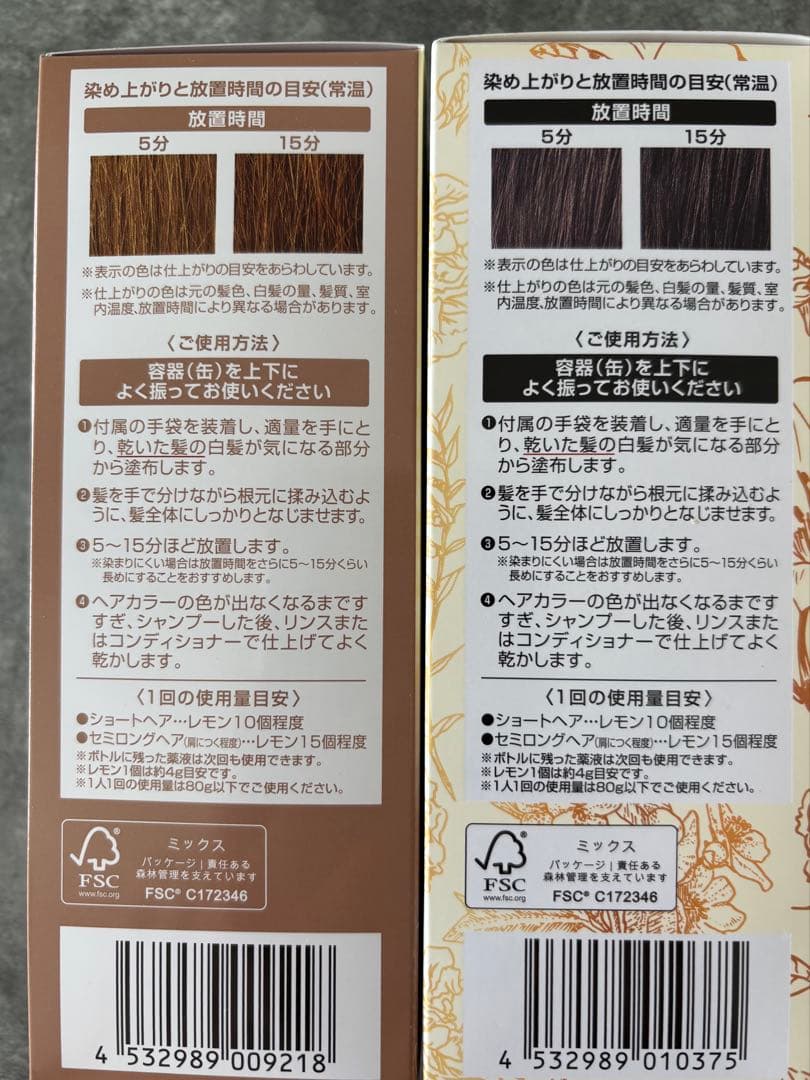 ボタニカルエアカラーフォームEX 2本セット