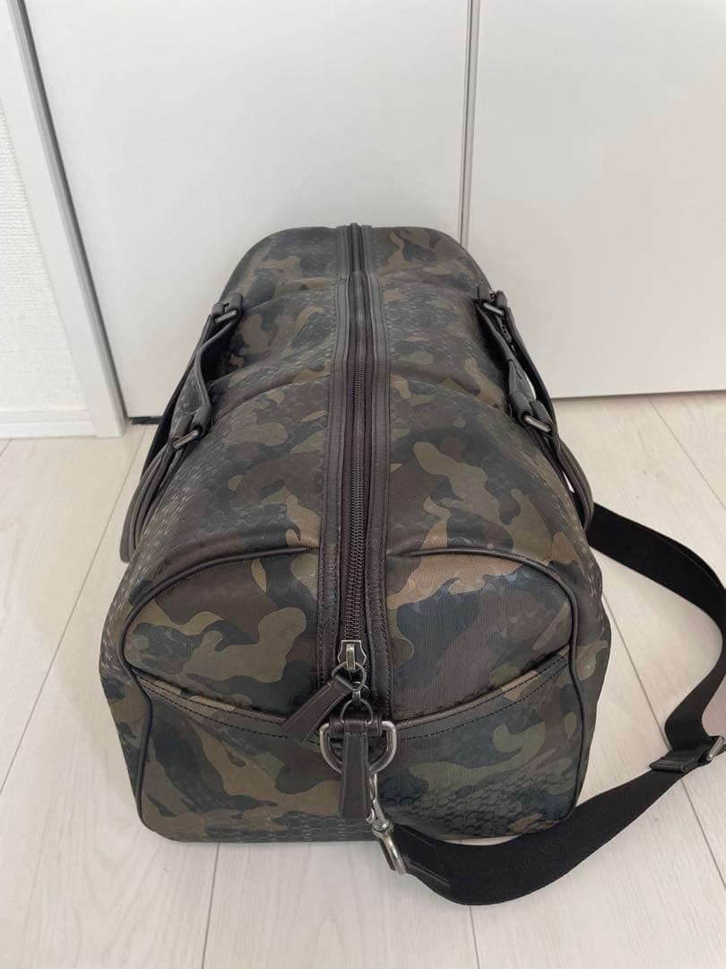 《希少》COACH 迷彩柄 ボストンバッグ　2way　シグネチャー　（美品）
