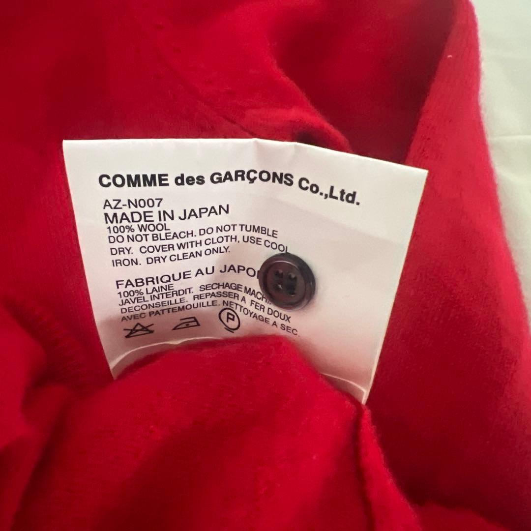 PLAY COMME des GARÇONS 赤 カーディガン M