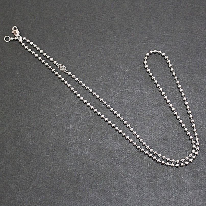 シルバー925 ボールチェーンネックレス 45cm