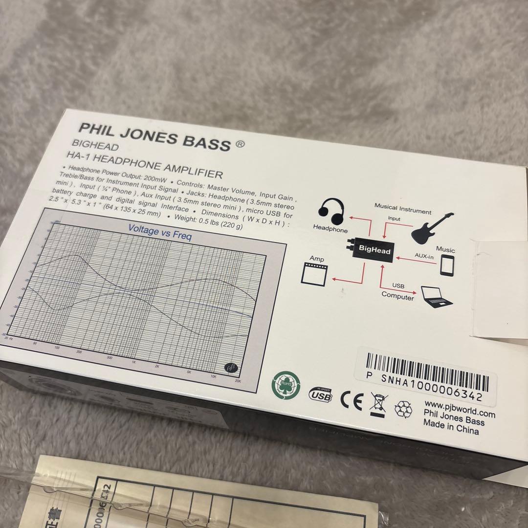 谷*二様 PHIL JONES BASS BIGHEAD HA-1 ヘッドフォン