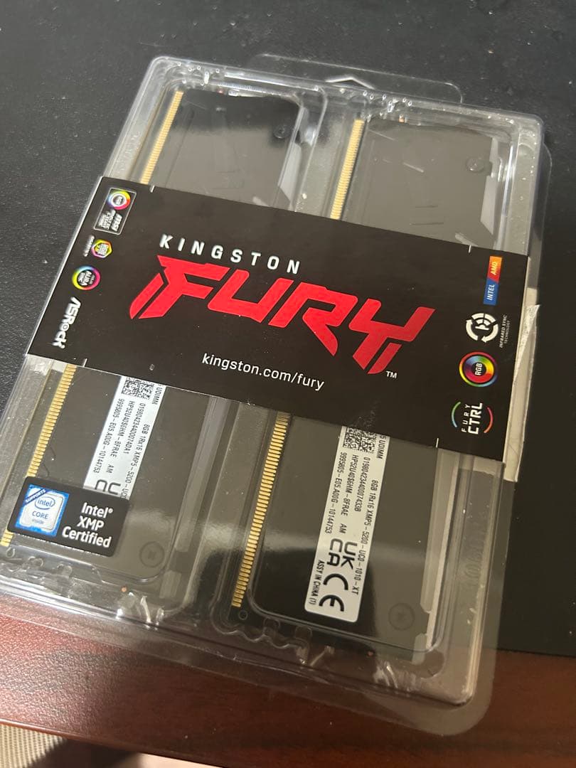 Kingston FURY 16GB(8GB×2) DDR5-5200 LED付