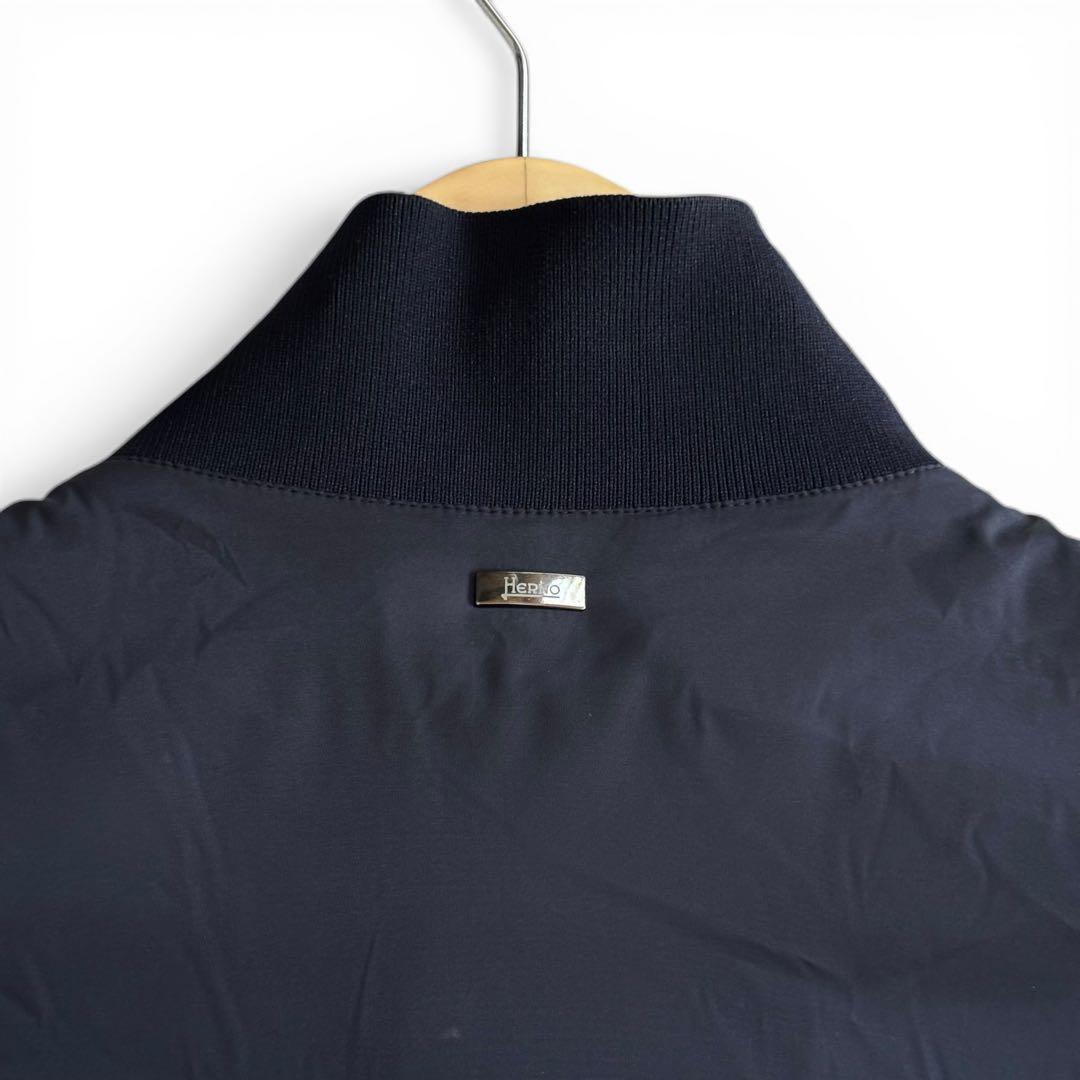 HERNO ヘルノ ヴァルスター ブルゾン 48 L ダークネイビー イタリア製