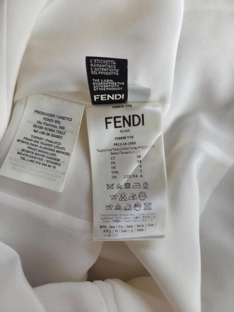 FENDI ノースリーブ フレアワンピース