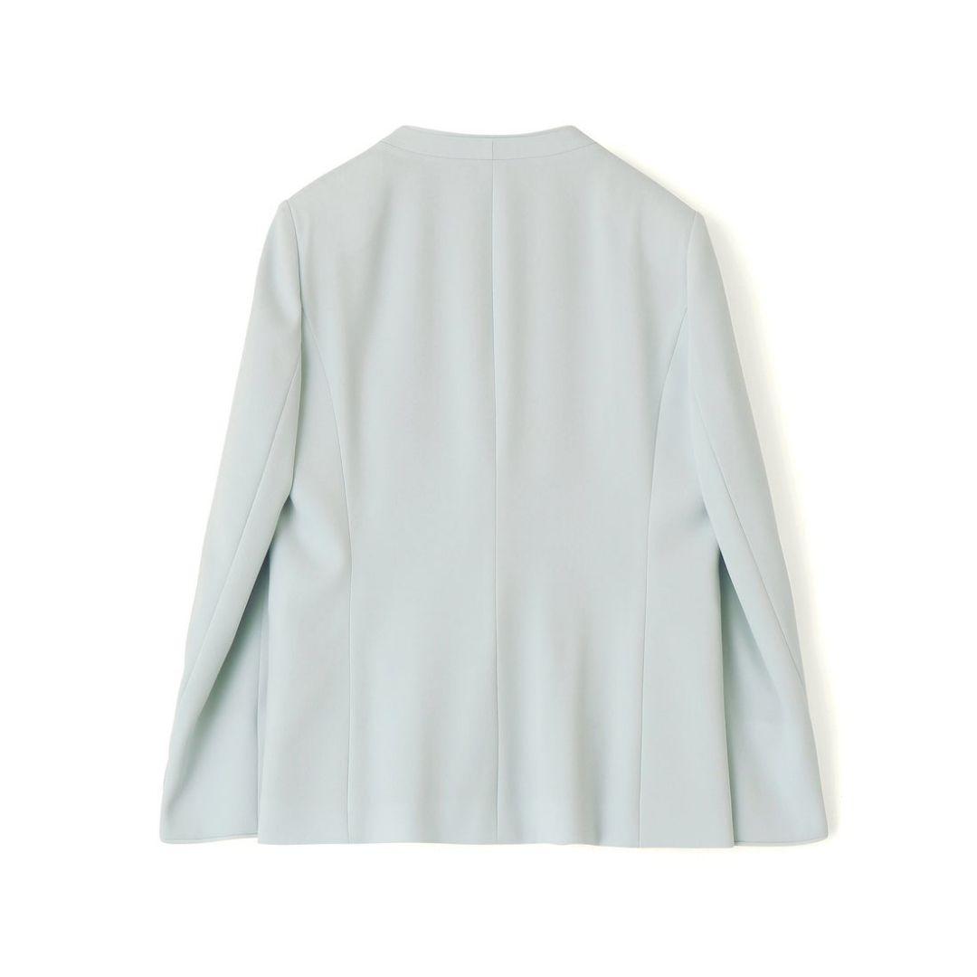 [美品]ANAYI トリアセジョーゼットノーカラージャケット