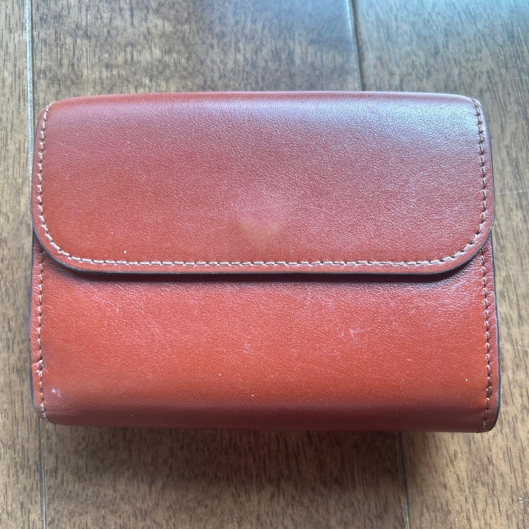 Chloé Cロゴ三つ折り財布 ブラウン