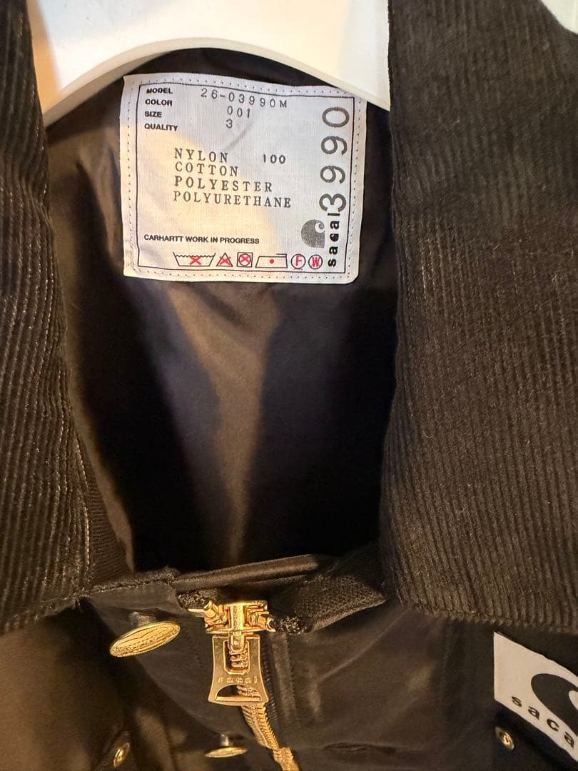sacai x Carhartt Nylon Blouson サイズ3