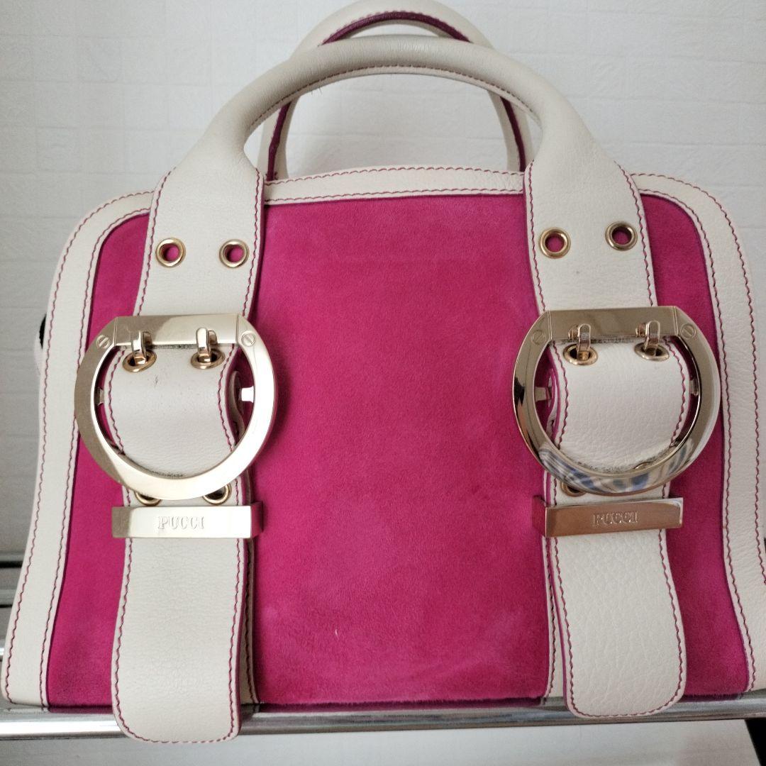 PUCCI バッグ ピンク ボストン