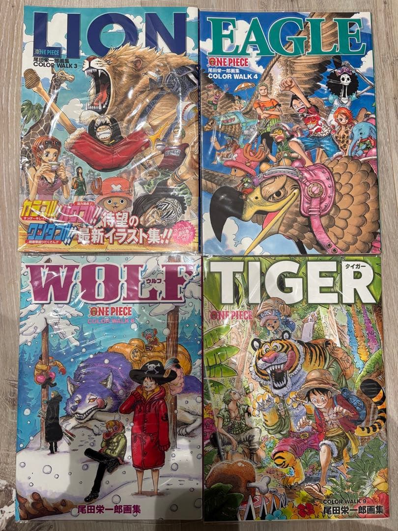 ワンピース ONEPIECE イラスト集 1~10 color walk おまけ