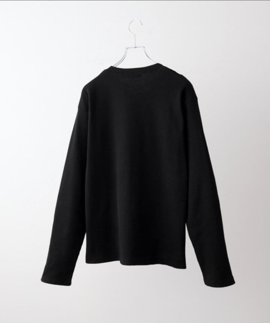 【CLEL】ファンクショナリー サーマルレースアップTシャツ　ブラック　S
