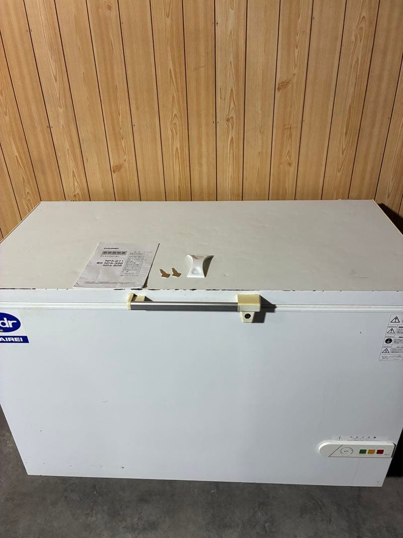 【現地引き取り限定・愛知】ダイレイ チェストフリーザー NPA-396-4