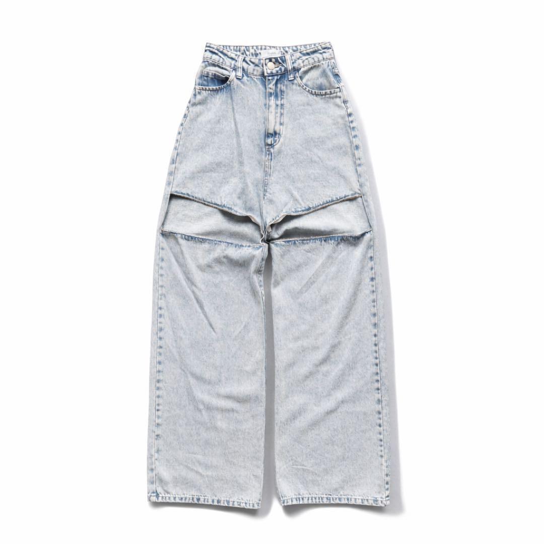 新品タグ付き✨Darich カットアウトデニムパンツ XS 小柄 小さいサイズ