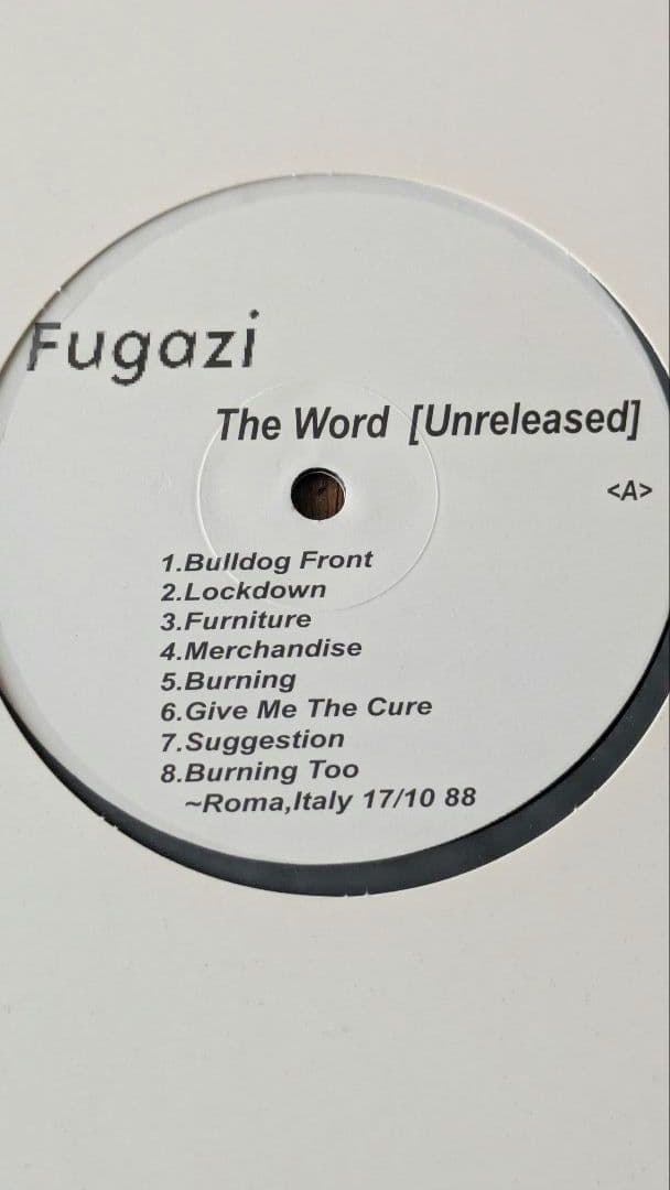 Fugazi The Word [Unreleased] レコード 希少盤