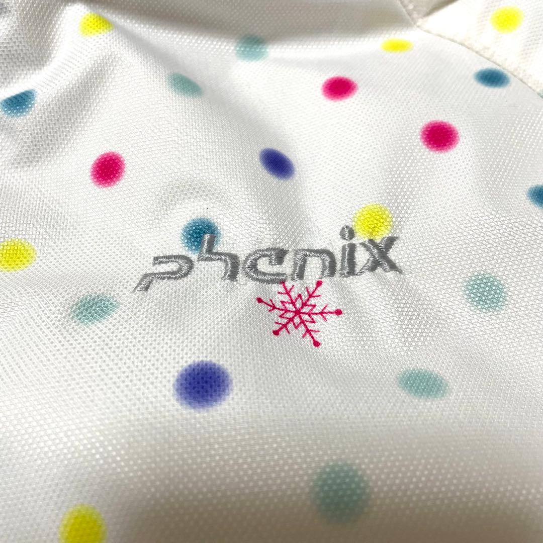 phenix ジュニア150 ガールズ スキーウェア上下 スクスク機能 ドット柄
