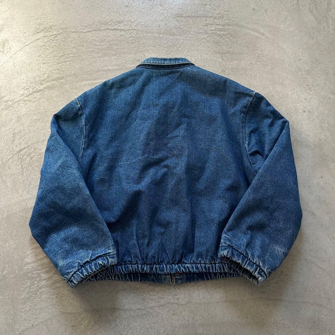 80s エルエルビーン USA製 デニムスイングトップ 鬼フェード 裏チェック