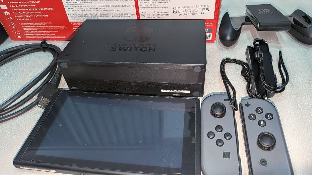 Nintendo Switch 本体 グレー 動作確認済 ケース付き