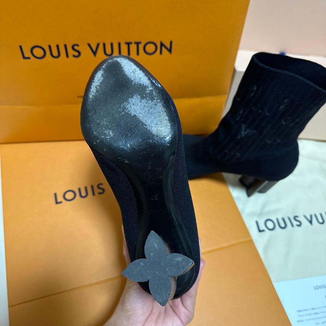 専用　Louis Vuitton ブラック ニットブーツ