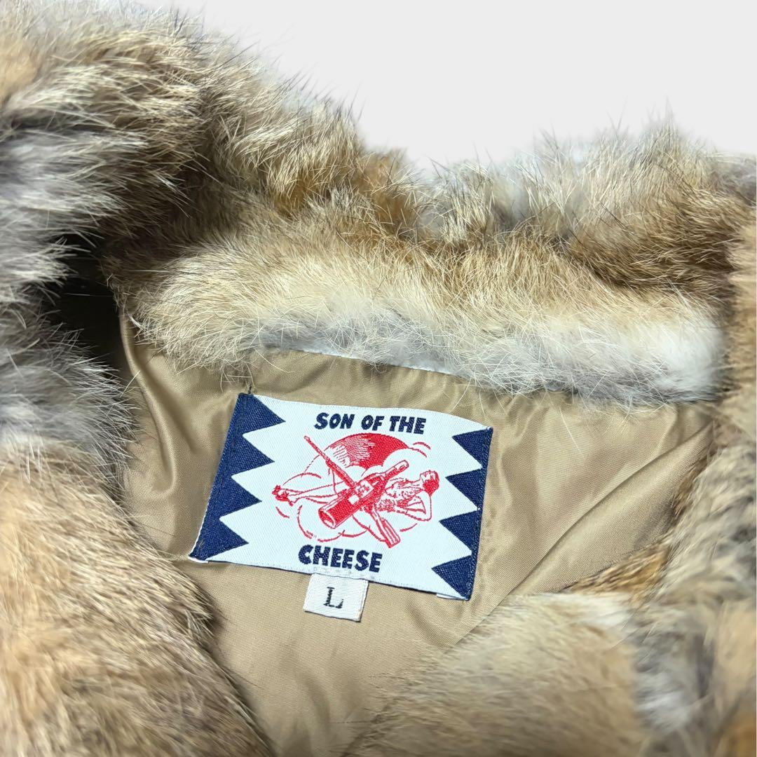 美品 SON OF THE CHEESE 抜群の肌触り ラビットファー Lサイズ