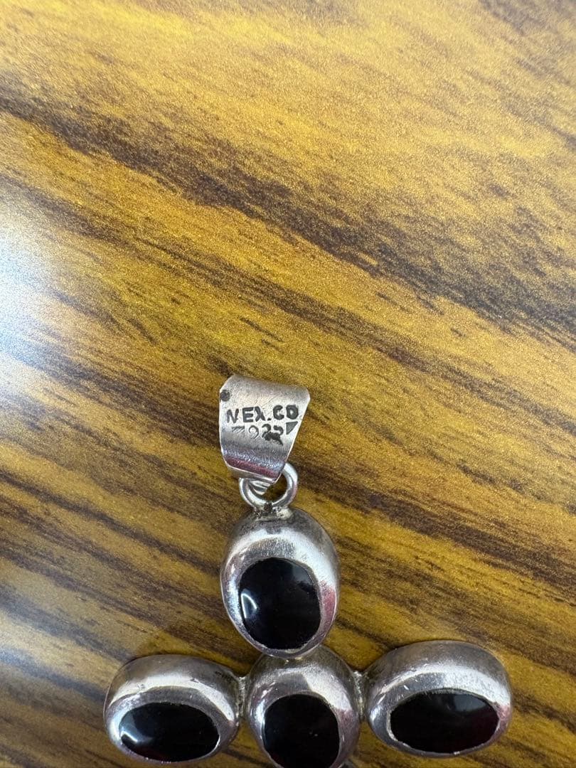 メキシカンジュエリー 925 ヴィンテージ オニキス　刻印