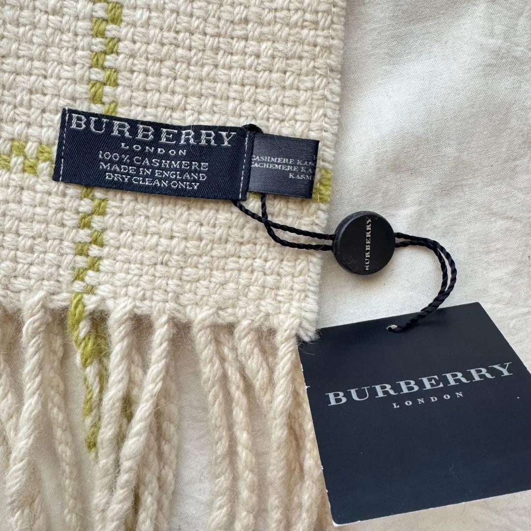 BURBERRY バーバリー カシミヤ100% マフラー タグ付き