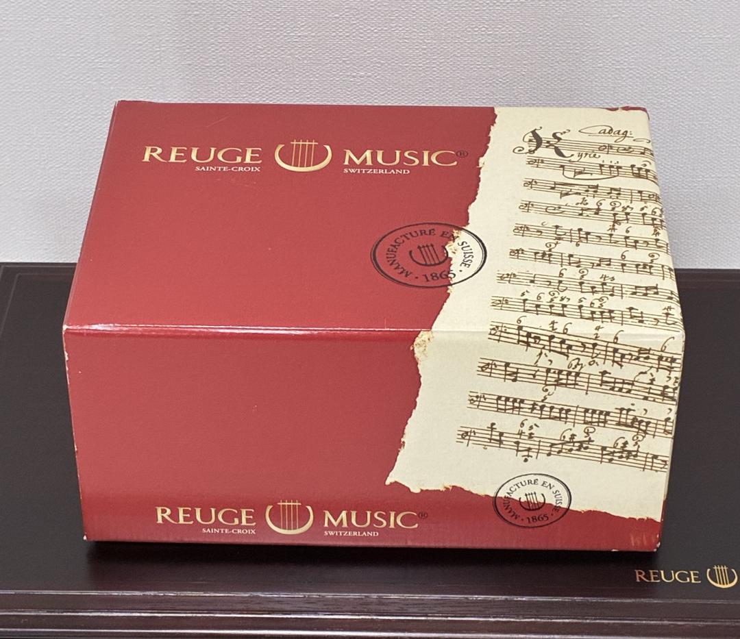 REUGE リュージュ72弁3曲 ドルフィン脚 ガラスケース 高級オルゴール