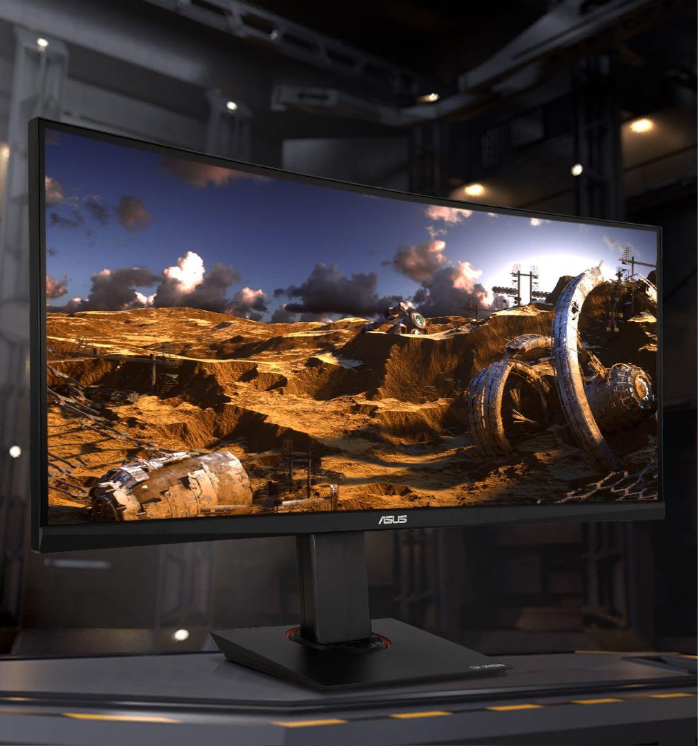 【美品】ASUS ウルトラワイドディスプレイ　35インチ　曲面　湾曲　WQHD
